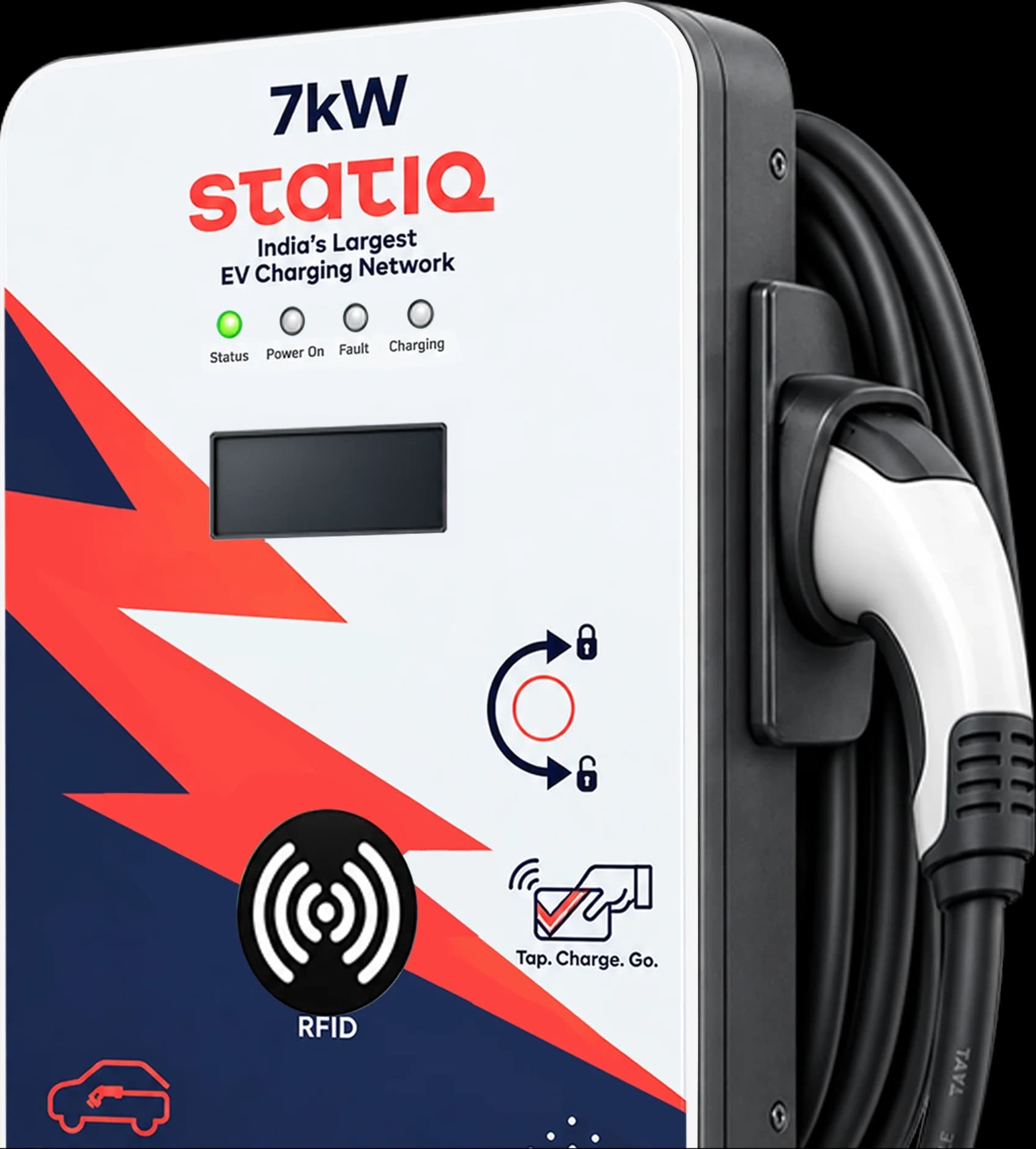 The same charger enclosure in Statiq livery