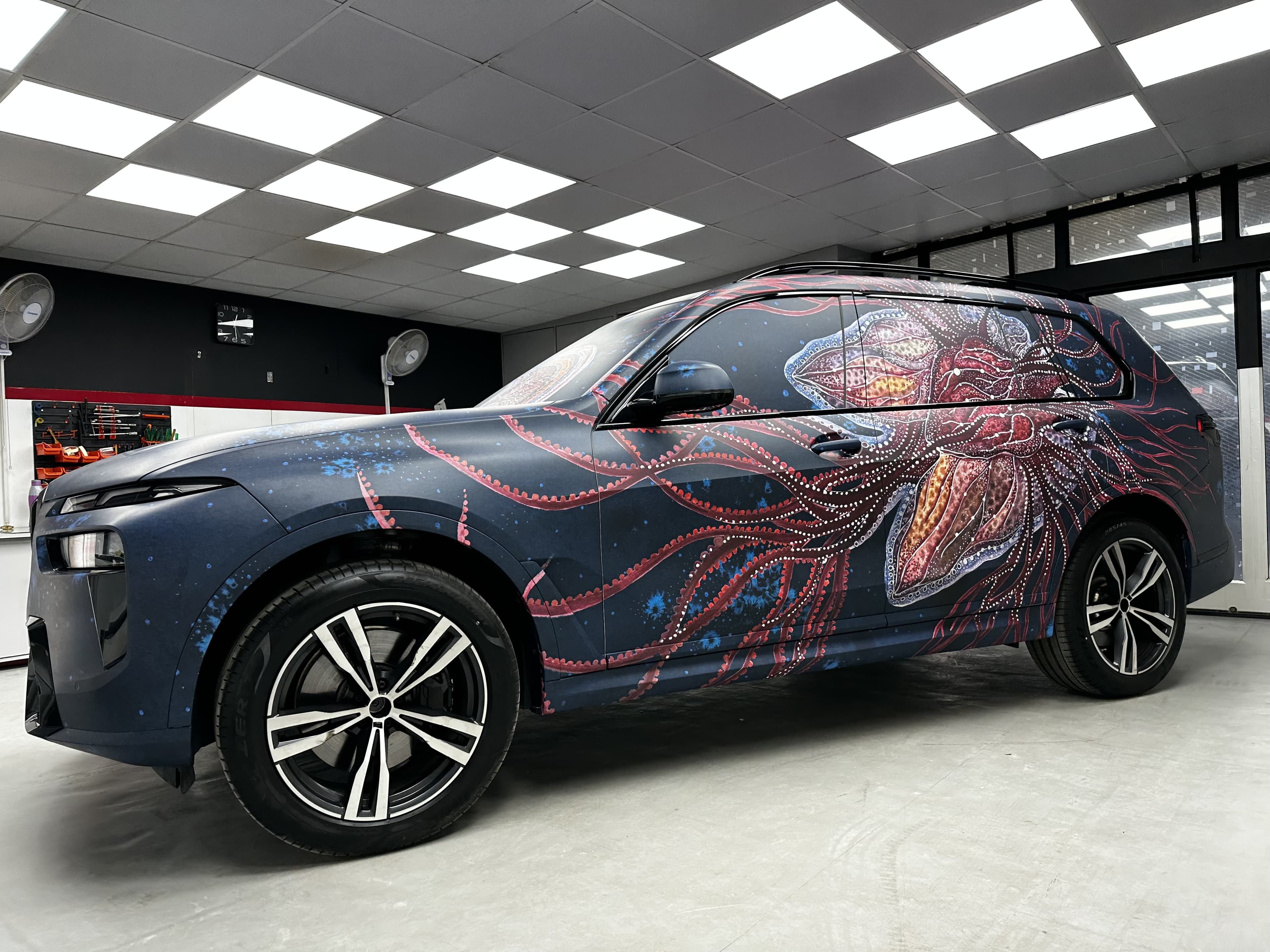 Finished custom vehicle wrap, a completed IDE project in the real world