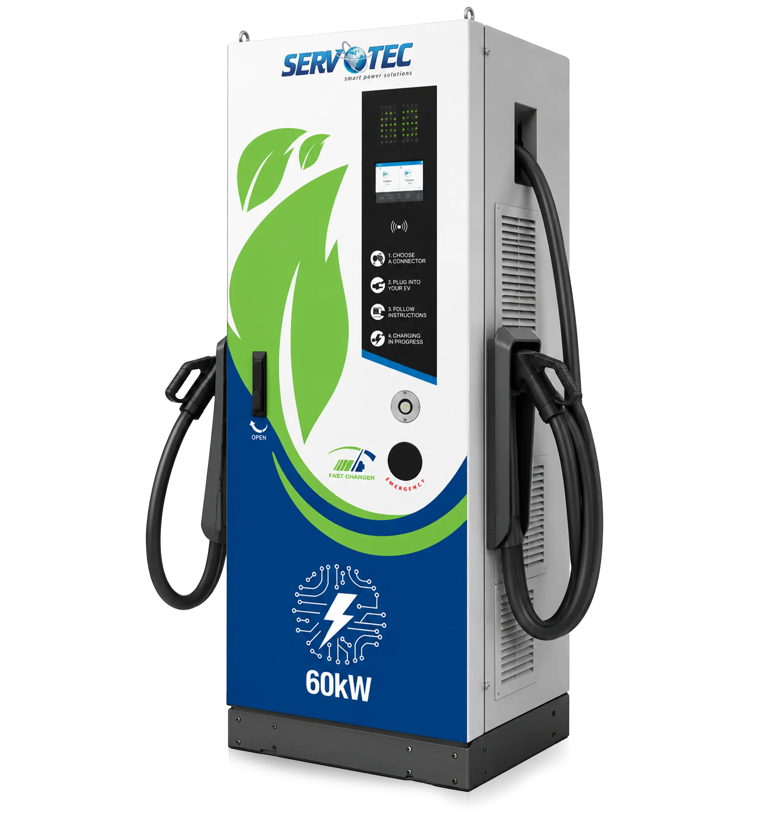 DC fast charger, 30–60 kW, wrapped by IDE