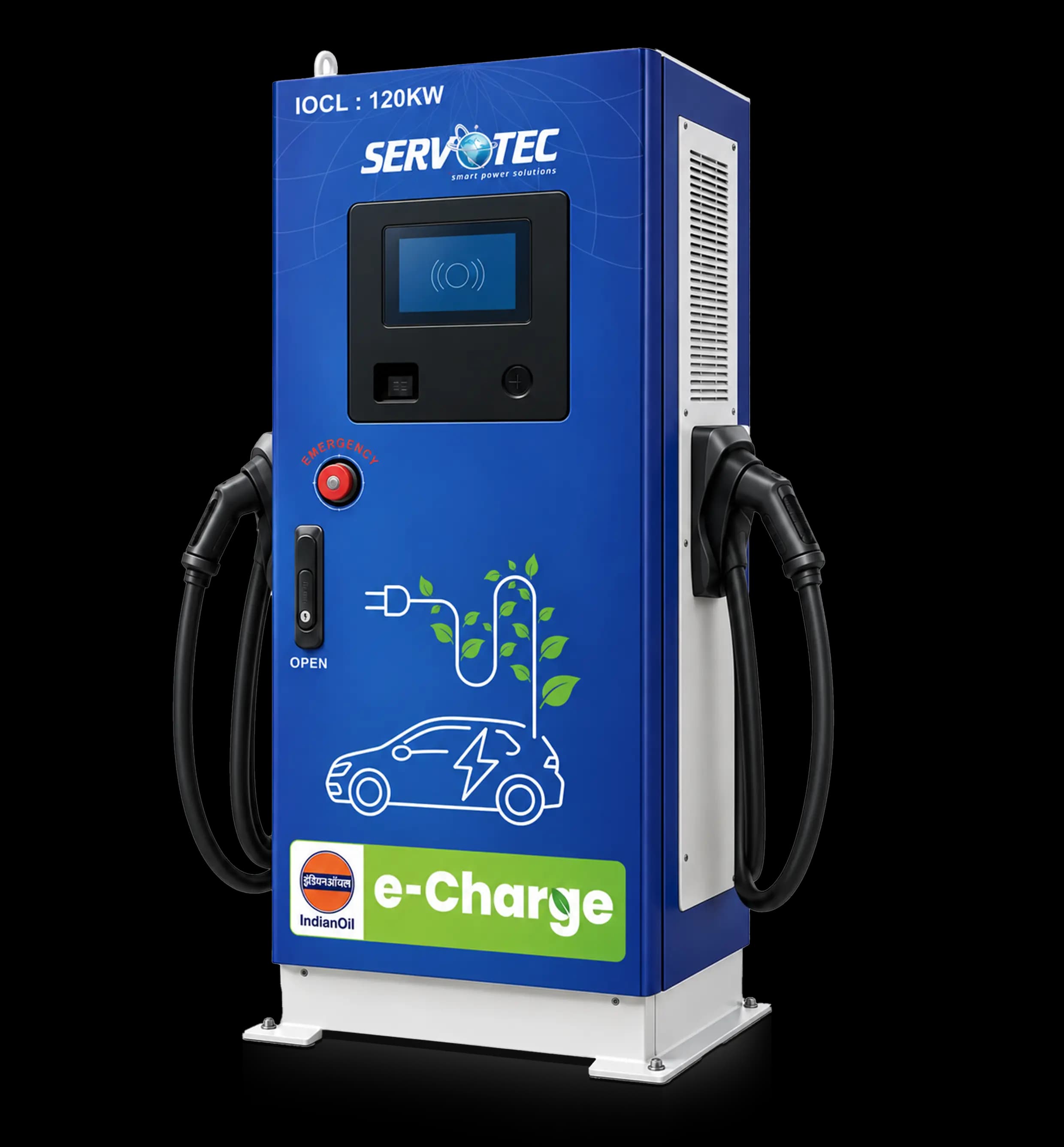 Highway charger, 120 kW, wrapped by IDE